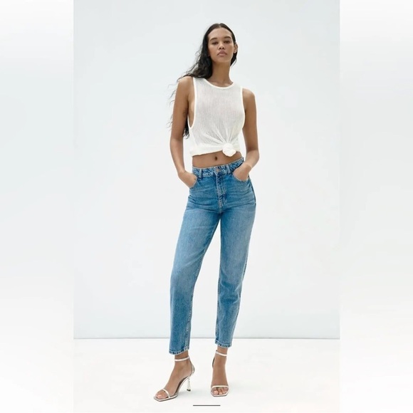 Zara Denim - NWT Zara Mom Fit High Rise Jeans